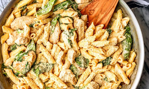 Spinach Alfredo Pasta